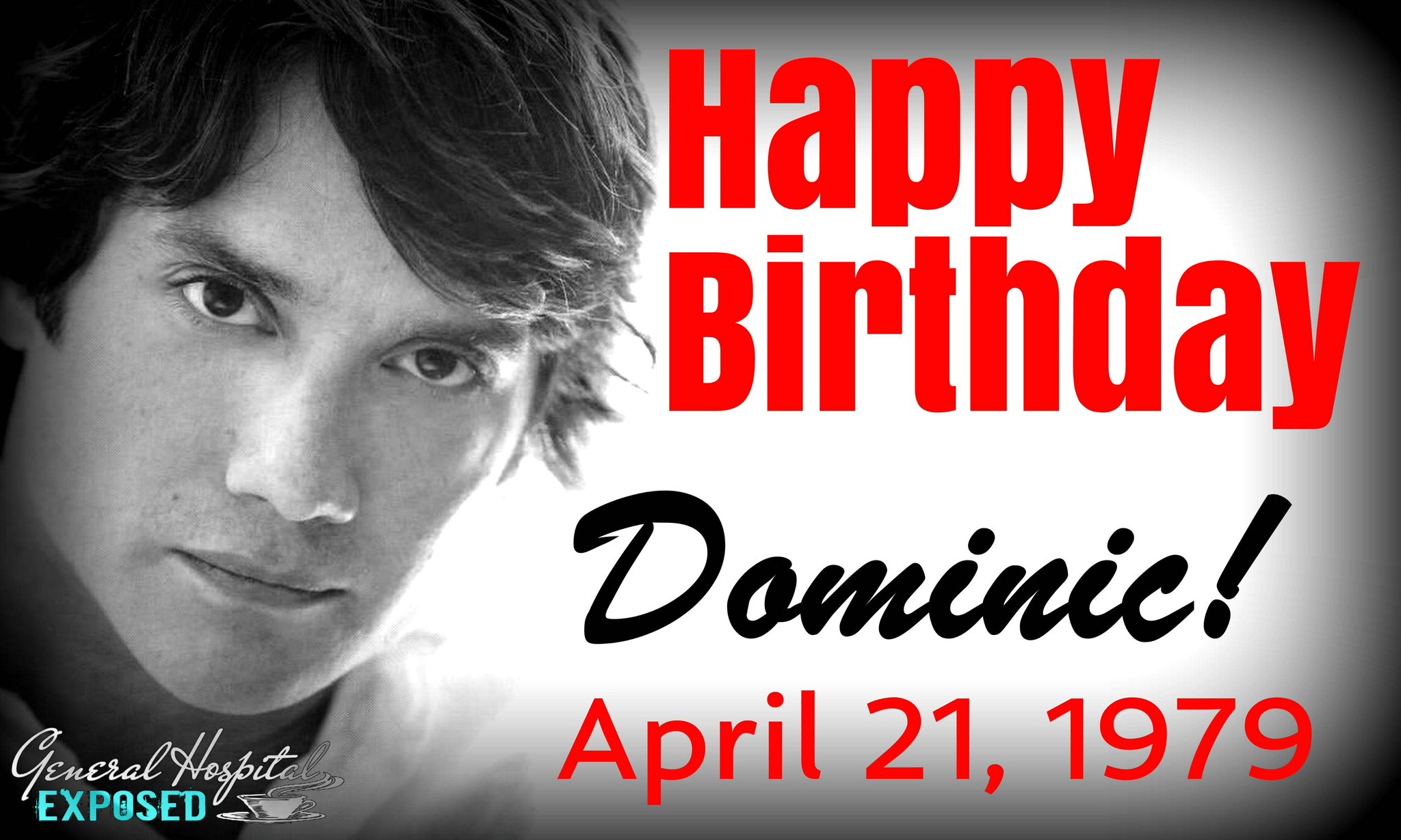 Happy Birthday to my TV husband (a girl can dream) Dominic Zamprogna!  
