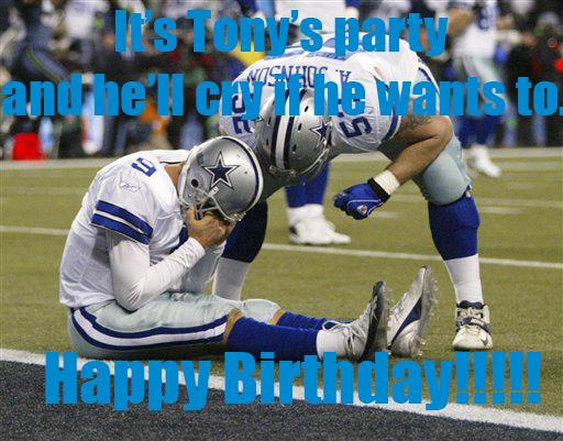 Happy Birthday to Cowboys QB and 4-time pro-bowler, Tony Romo!   