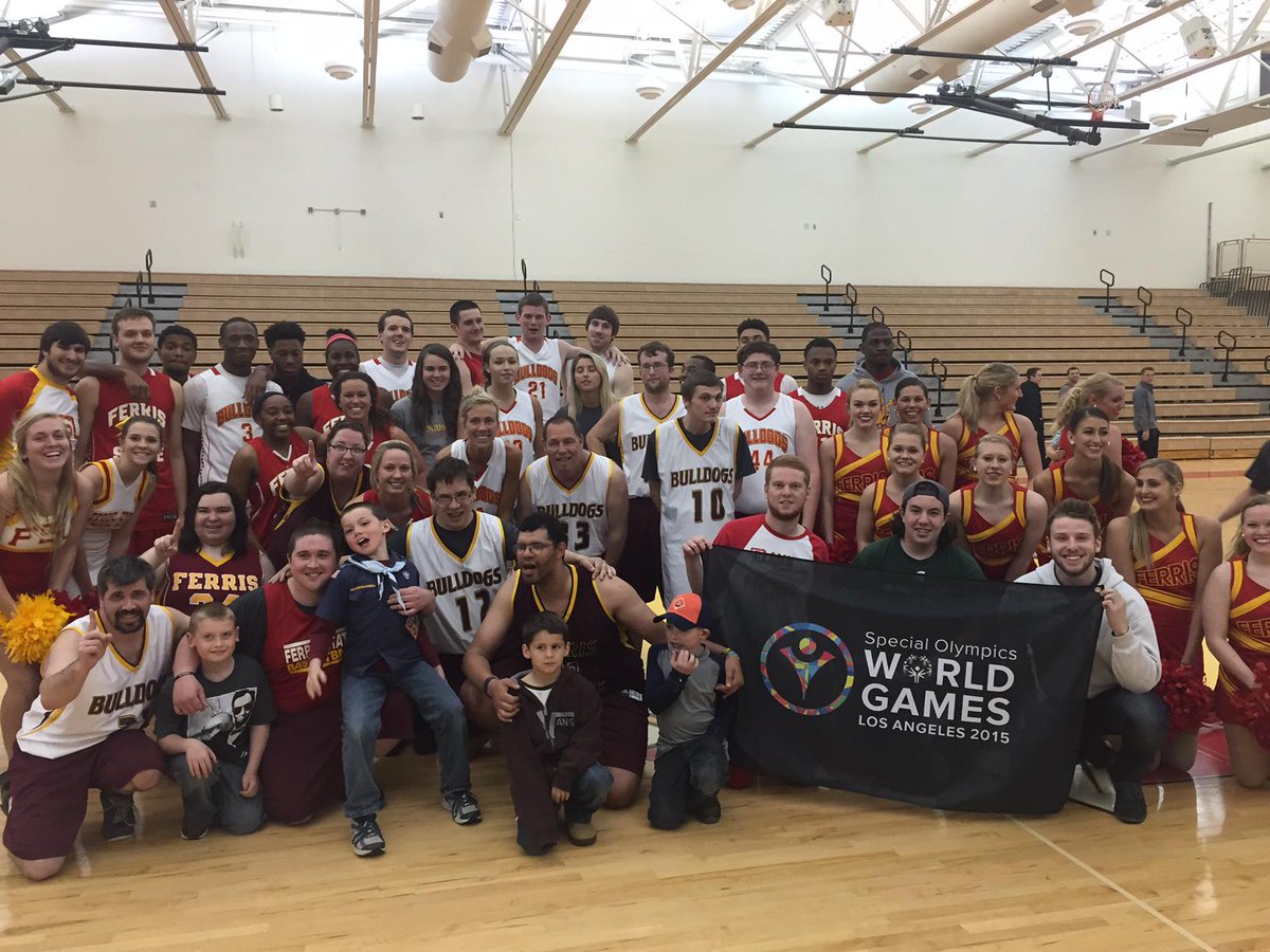 Nearly $1K raised 2nite for Area 5 Special Olympics! Great job by <a href="/FerrisMBBALL/">Ferris M Basketball</a> , <a href="/FerrisWBBall/">Ferris W Basketball</a> &amp; <a href="/FSUSportsCareer/">FSU Sports Careers</a>