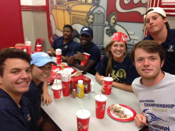 Newnan Tennis invades The Varsity! #What'llYaHave?