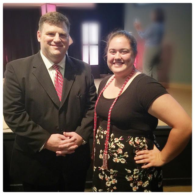 bjaj1's tweet photo. Laura and Principal Ken at #ArcherHS Honors & Awards Ceremony http://t.co/g0DArA033J