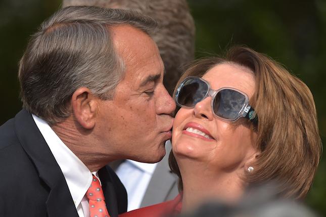 Weeper Boehner kisses Pelosi (again) 