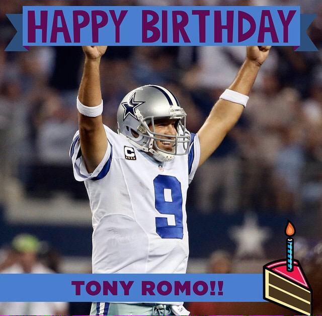 Happy birthday Tony Romo!  