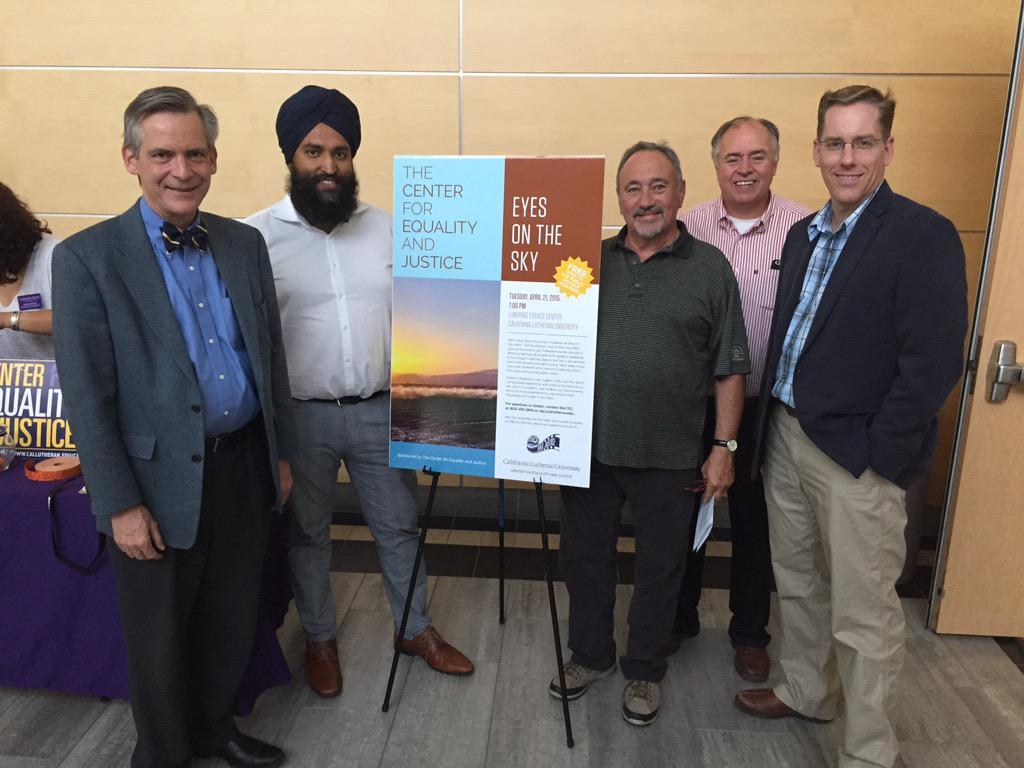 Filmmaker Steve Nicolaides &amp; our panel experts are getting ready for the Eyes on the Sky screening @ 7pm in Lundring!