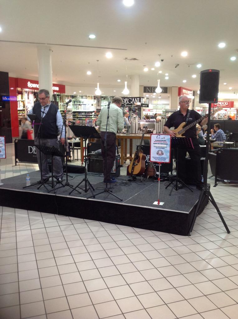 Peter Paul and Marion are about to start their set. Come down to <a href="/MarketSquareSC/">Market Square SC</a> for your lunch break.