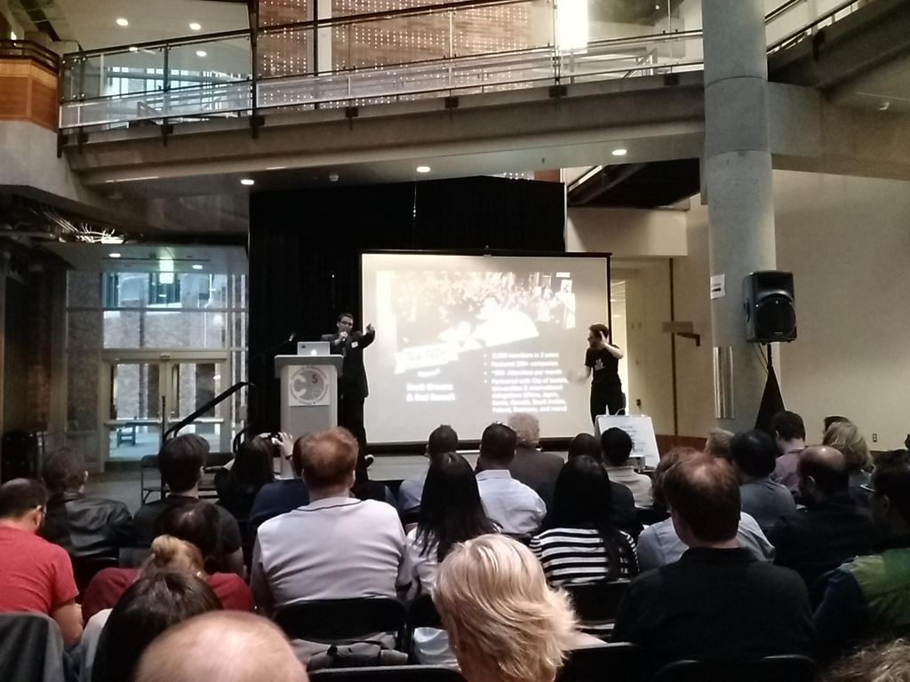 yurixus's tweet image. Front row seats at #newtechsea