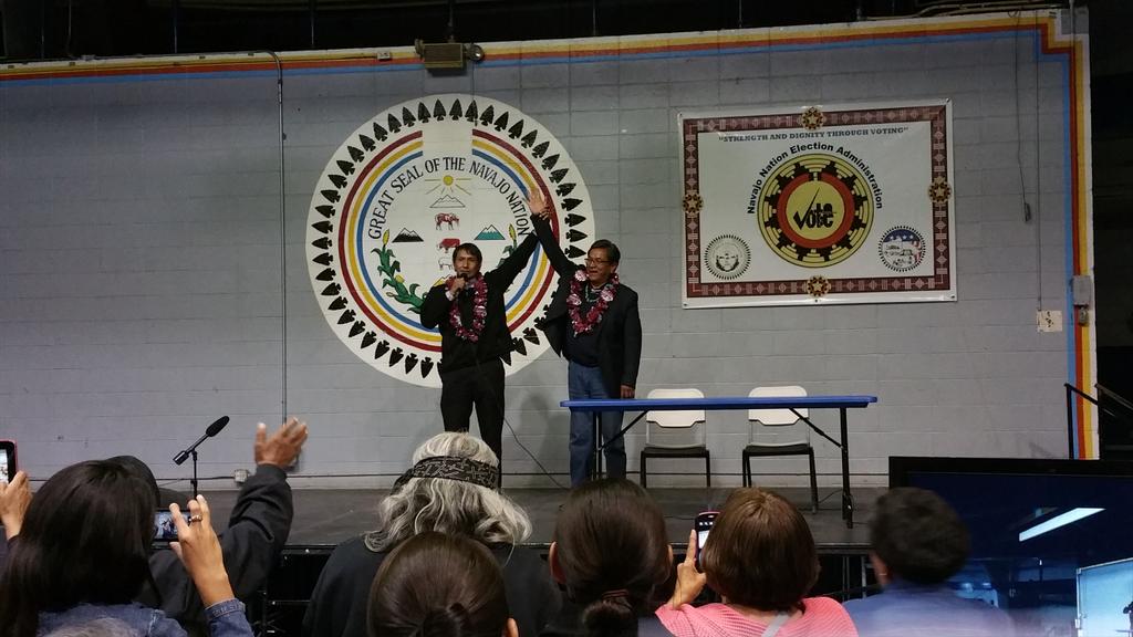 navajotimes's tweet photo. Begaye/Nez address Navajo Voters inside of the Window Rock Sports Center on Tuesday. #NavajoNation #NNgeneral http://t.co/o2446ko8rr
