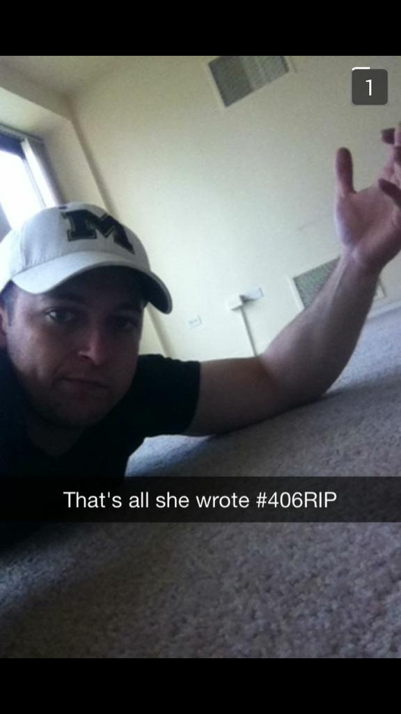 ToysxldieR's tweet photo. The worst snapchat I've ever gotten in my life. 😭 #rip406 http://t.co/PC5YqMiKzI