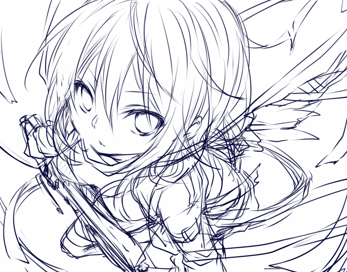 黎 クロイ ラフ２ 下書き 気づいたらポーズ変わってる Http T Co Dzxubqcgpo Twitter