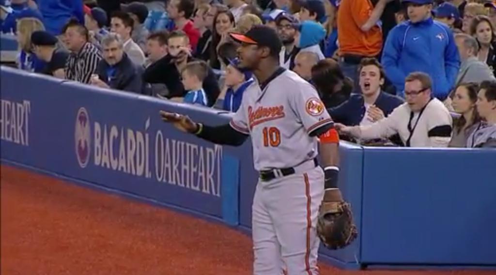 TorSportsNews's tweet image. ICYMI: Bautista &amp;amp; Jones exchange some choice words with each other! #JaysNation 
Video: atmlb.com/1DLiW9h