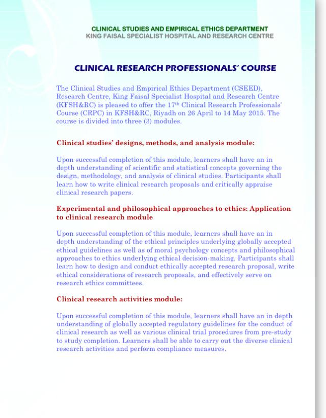 how to write a clinical research proposal