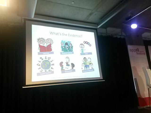 apprilNL's tweet photo. Nu aan het woord @JessicaPio @s2m030 #AppEdu15 #ApprilFestival on games/apps and education http://t.co/ydX0I532zm