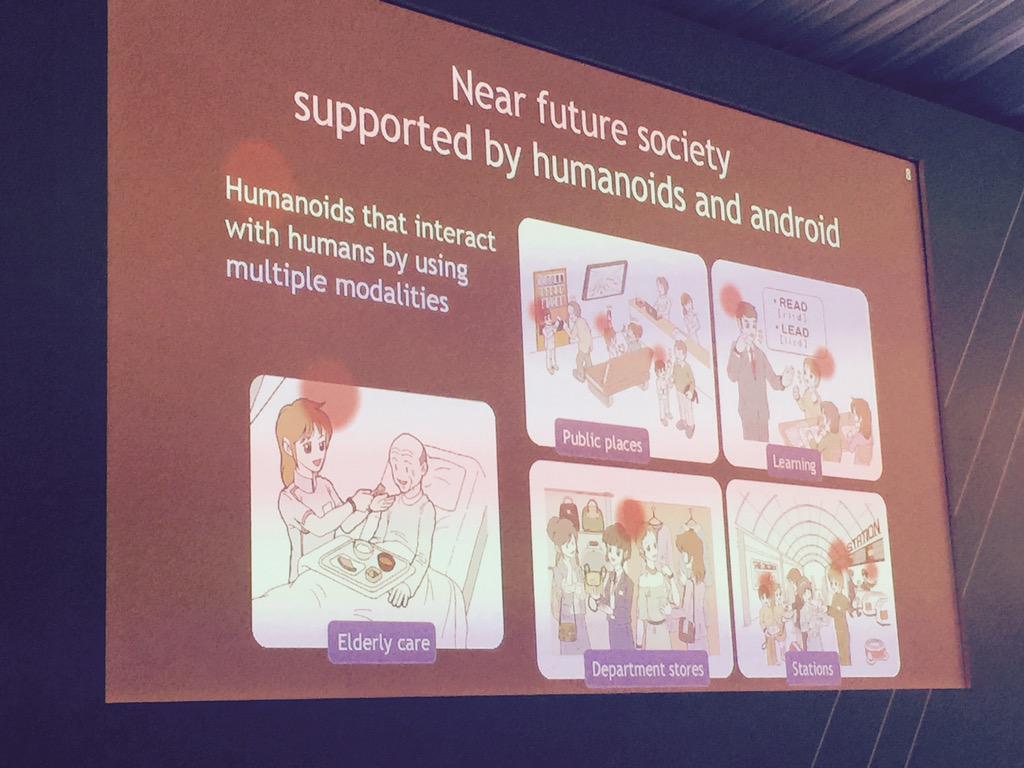 Hiroshi Ishiguro suggesting robots of the future will be great language teachers