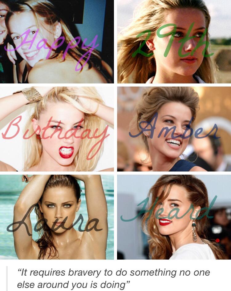 Happy birthday Amber Heard / Mrs Depp!!! You flawless Queen  