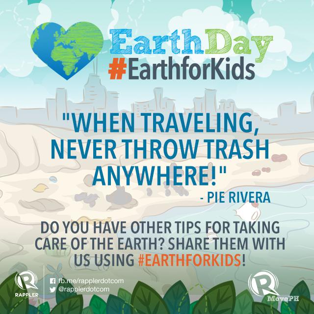 MovePH's tweet photo. Share with us your #EarthForKids tips! http://t.co/rD9v4f9Ojx