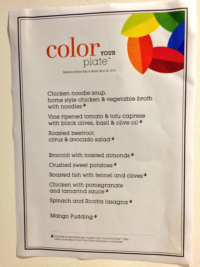 sheratondubai's tweet image. #ColorYourPlate Yes, this is what our cafeteria food looks like!@sheratonhotels #BrandDay #Warm #Connected #Community