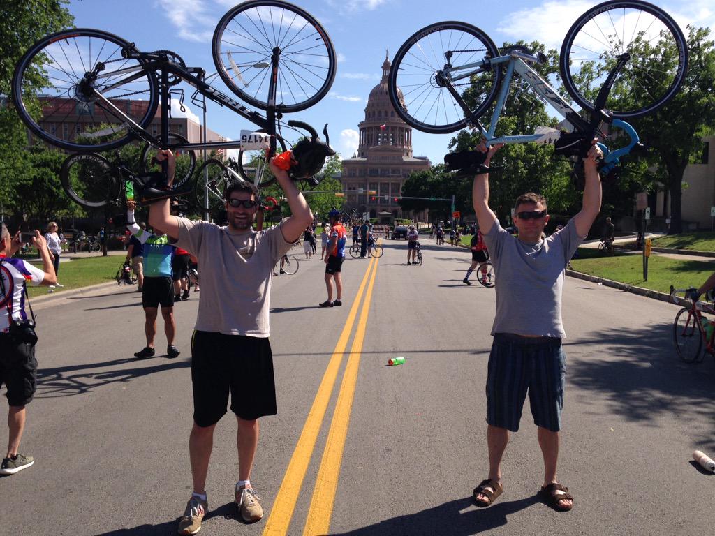 chascahn's tweet photo. Fully recovered. Weather cancelled Day 1 but 68 miles on Day 2 not too shabby. #ms150 http://t.co/xKWxMljBor
