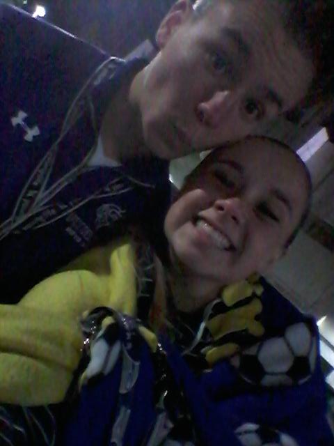AddyParis's tweet photo. I got a selfie with phs's asb treasurer for next year!!! #ASBae 💛💜💛💜 http://t.co/IBdTAlRtRY