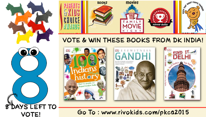 RivoKids's tweet photo. More prizes - win these beautiful books from @DKindia Vote today!
http://t.co/amtIMFkeRS #pkca2015 http://t.co/e5ODzlViUA