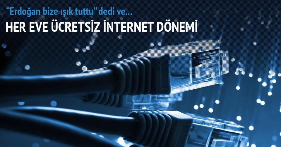 "Erdoğan bize ışık tuttu" Her eve ücretsiz internet dönemi sabah.im/ImGpuK