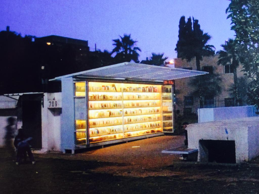 sdowdtrust's tweet photo. Another fav #ImprobableLibraries: this in Israel has books shelved not by Author but by readers' emotional reactions http://t.co/1oIzr7e1Lh