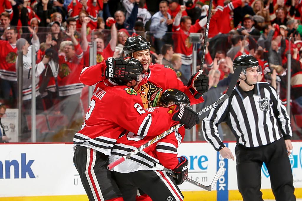 NHL's tweet photo. FINAL(3OT): @NHLBlackhawks (3) - @PredsNHL (2)
Recap: http://t.co/C8tc4lDzbm
CHI leads 3-1
#NSHvsCHI #StanleyCup http://t.co/yx9WkmN1xl