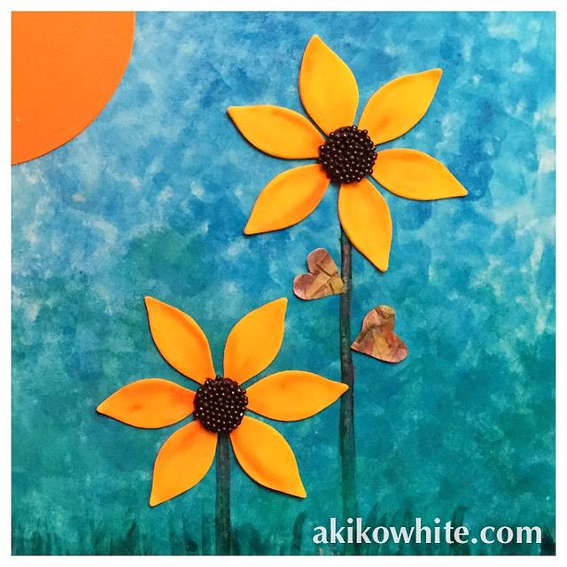 akikowhite's tweet photo. Have a sunshiny kind of day! #WIP #sunflowers #kidlitart #cakelustration #fondant http://t.co/oGaDzcDXJb