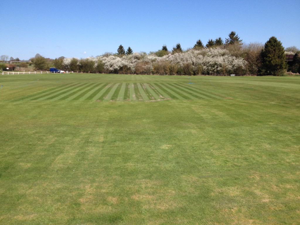 Preparations are coming on for the new #cricket #season, just need some rain to help the square a bit!