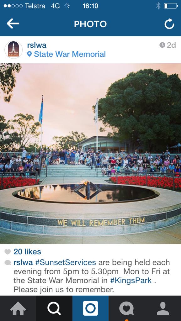Mounia___NL's tweet image. At Kings Park for this. Thank you @RSLWA and #PerthLegacy for all that you do. #sunsetservice #ANZAC #perthnews