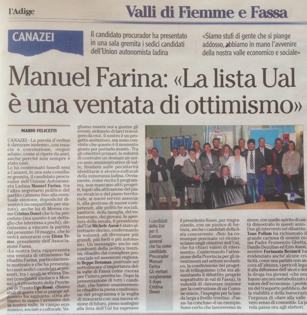 manuelfarina4's tweet photo. La Val di Fassa ha urgente bisogno di una ventata di ottimismo. http://t.co/1W8OqKhzSD