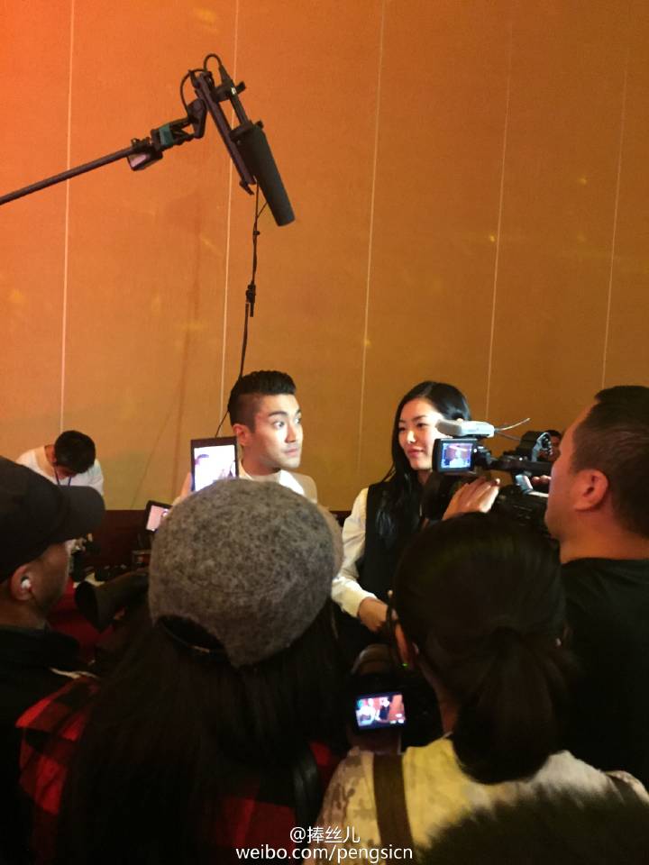 150422 #Siwon at Presscon #HELIOS and  #LiuWen ^^ ©捧丝儿