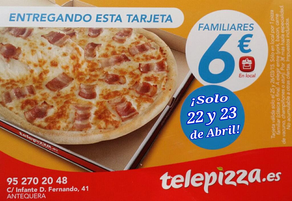 tpantequera's tweet photo. @tpantequera te recuerda que si tienes esta tarjeta, solo hoy y mañana familiares a 6€ 🍕1 pizza por cupon
📲952702048 http://t.co/rJuWdo1rQc