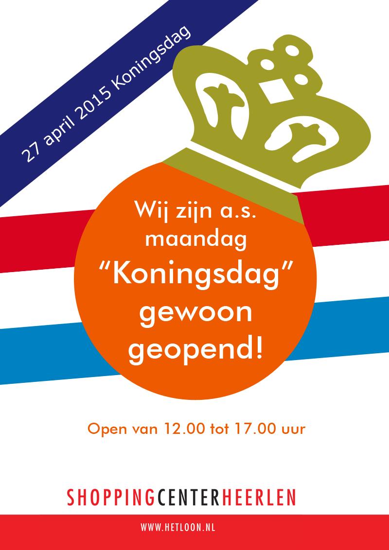hetloonheerlen's tweet photo. Ook op #Koningsdag, a.s. maandag 27 april zijn wij geopend. #winkelen #Heerlen http://t.co/ESo1373nZf