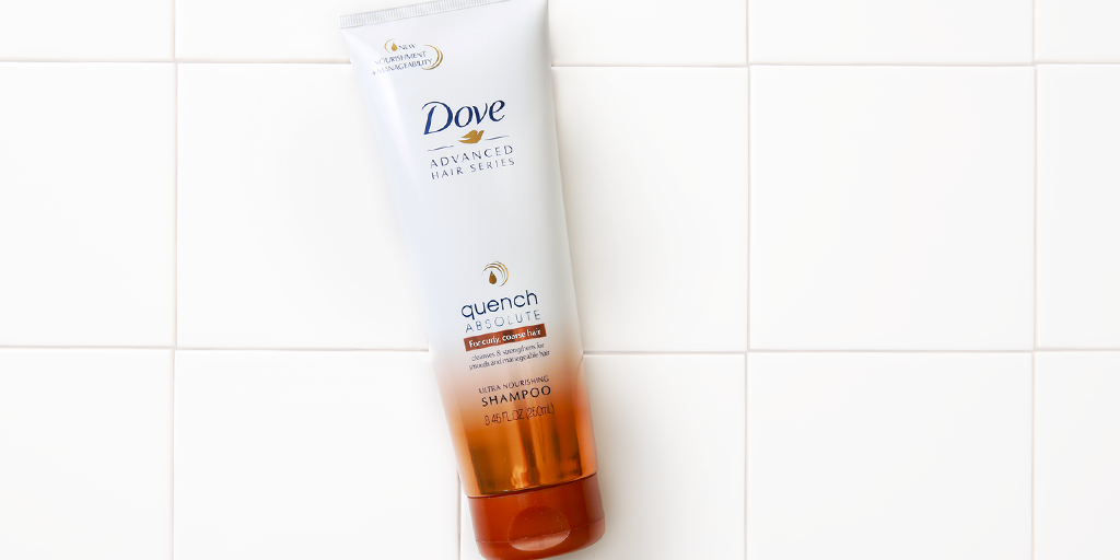 Dove's tweet photo. Treat your curly hair to New Dove Quench Absolute system every day. #LoveYourCurls http://t.co/7tIFY1BIoc
