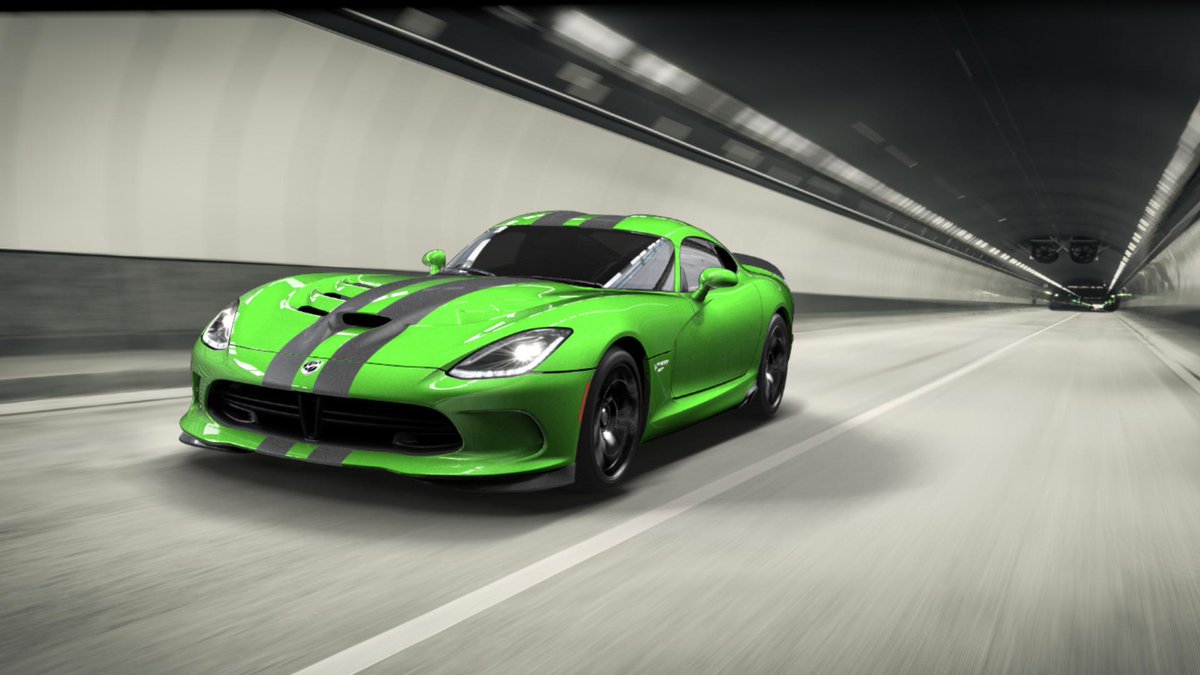 DodgeViperUSA's tweet photo. When we said 8,000 colors, we meant it. Now that’s a bright green. RT @TheZardGuy: ok here's mine #CustomViper http://t.co/mtyV6H6hyw