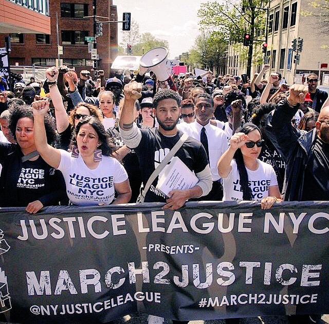 JussieSmollett's tweet photo. Yesterday we marched, did a die-in in front of the Supreme Court building &amp; rallied at the Capital #March2Justice http://t.co/i56vqD551D