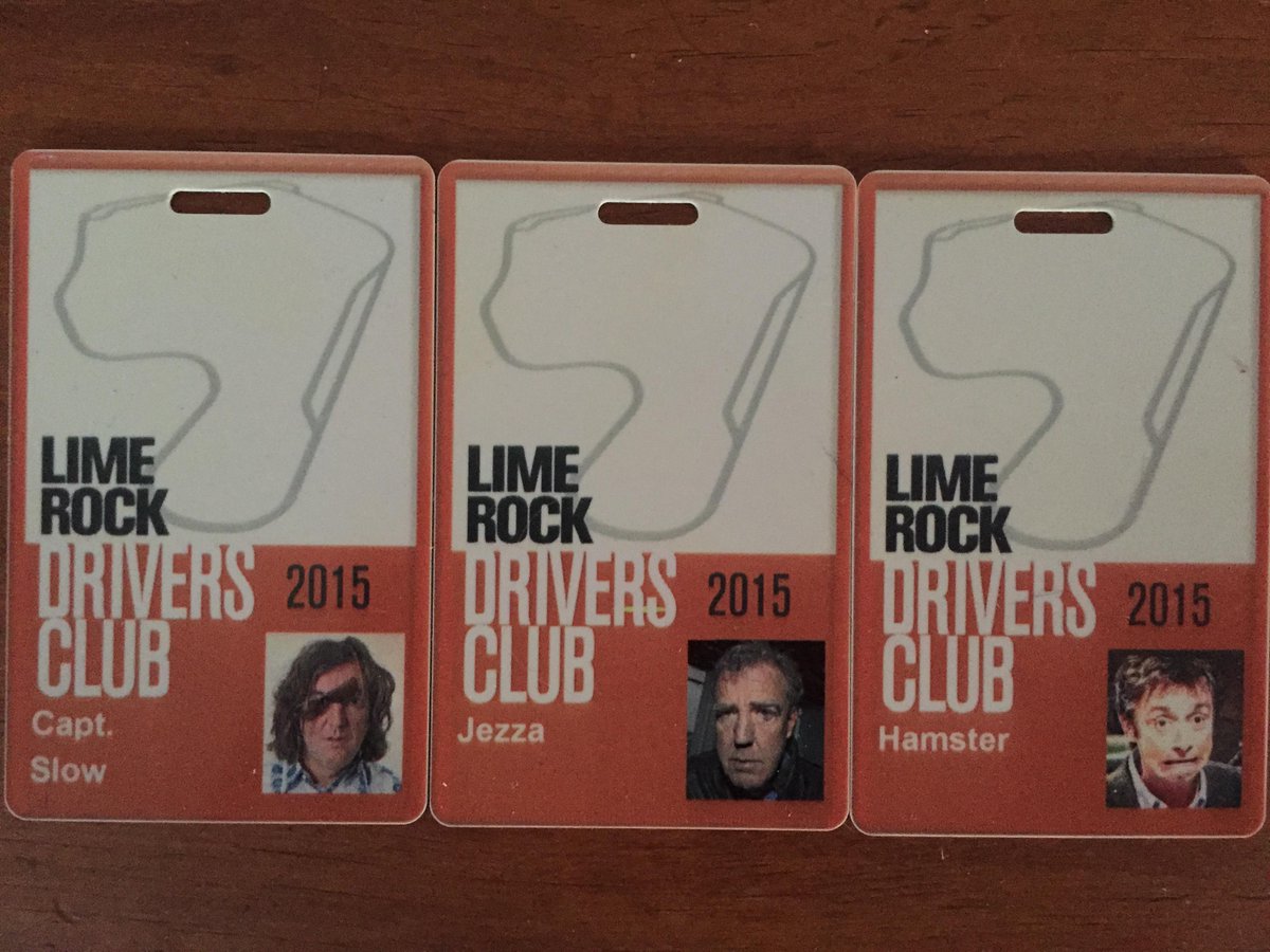 LimeRockClub's tweet photo. @JeremyClarkson @RichardHammond @MrJamesMay Your track passes are ready for you to pick up #funemployed http://t.co/9TBH6MNcsG