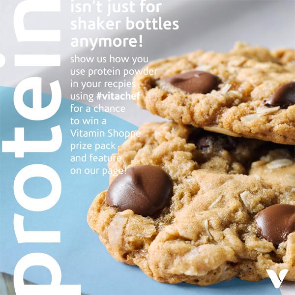 VitaminShoppe's tweet photo. Do you ever bake using #protein? RT & reply for a chance to #win. #vitachef #fithappens http://t.co/VNHU9FNi0B
