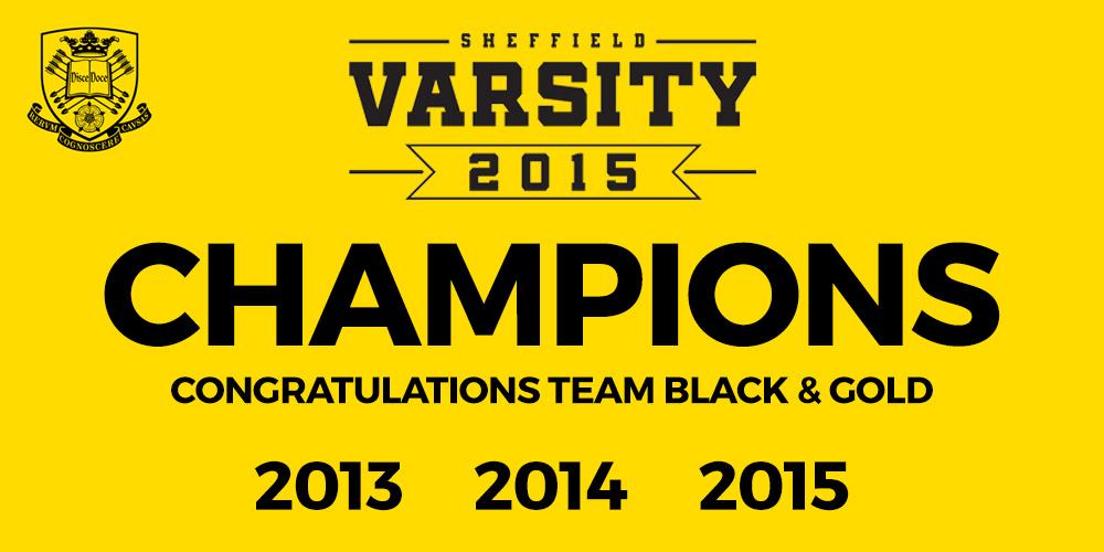 CHAMPIONS. So proud of Team Black &amp; Gold. You are all absolute heroes! #TheCityIsOurs #TeamBlackAndGold #suvarsity