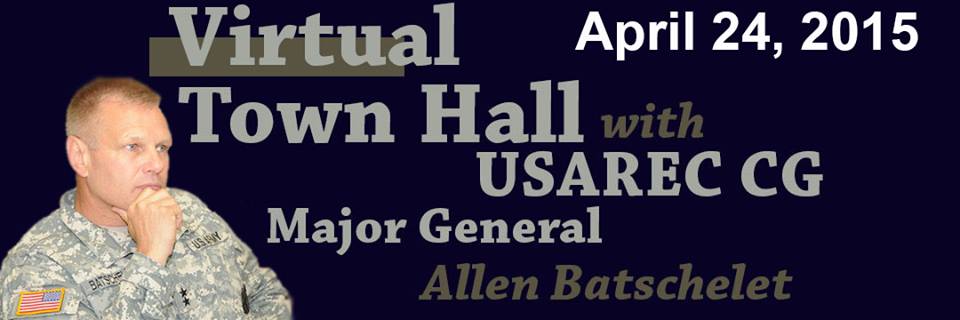 usarec's tweet photo. Don't forget! The CG's virtual town hall is Friday @ 12:30 pm EST at http://t.co/EihlhH6VgS. Tweet us your questions! http://t.co/cdVmSxpat3