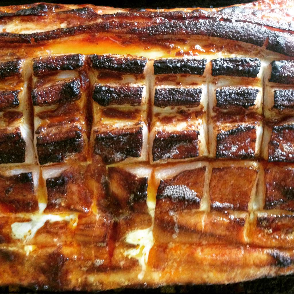 TheBeefKitchen's tweet photo. We have one trading game left @FulhamFC - our last ever. So on Saturday we're selling THIS: Cajun-rubbed, BBQ bacon http://t.co/ZI5uWkSPr5