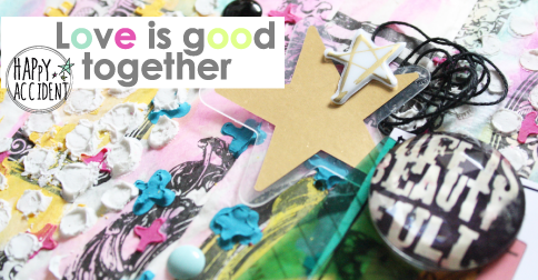 HappyAccidentTW's tweet photo. Hoy me apunto al #GuarreoPower de @Kimidori_shop mezclando acrílicos, acuarelas, papel seda http://t.co/bJhHLl9vbi http://t.co/AMNGUwcRLy