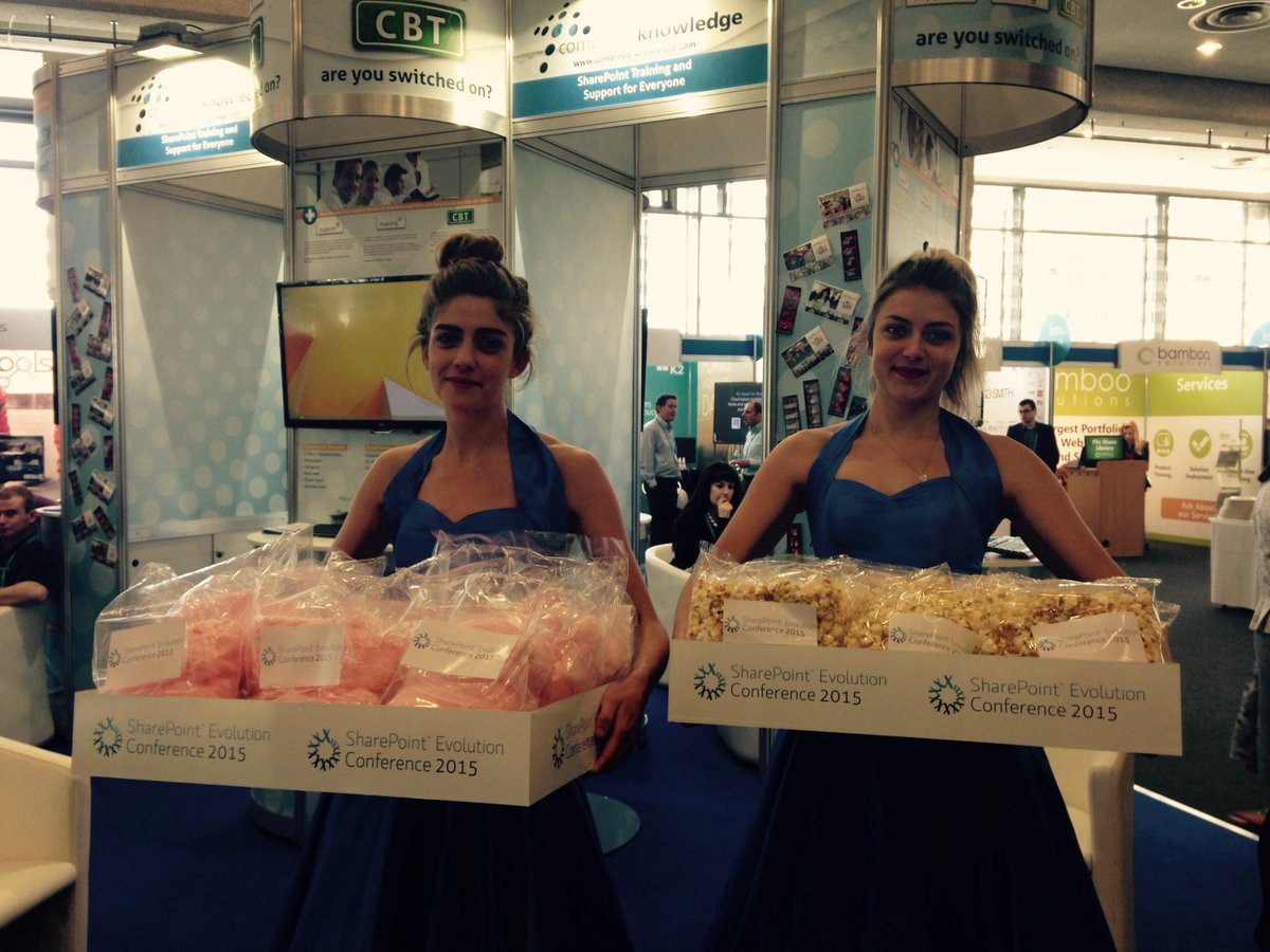 EvoConf's tweet image. Candy Floss and Popcorn in the exhibitor hall today @EvoConf