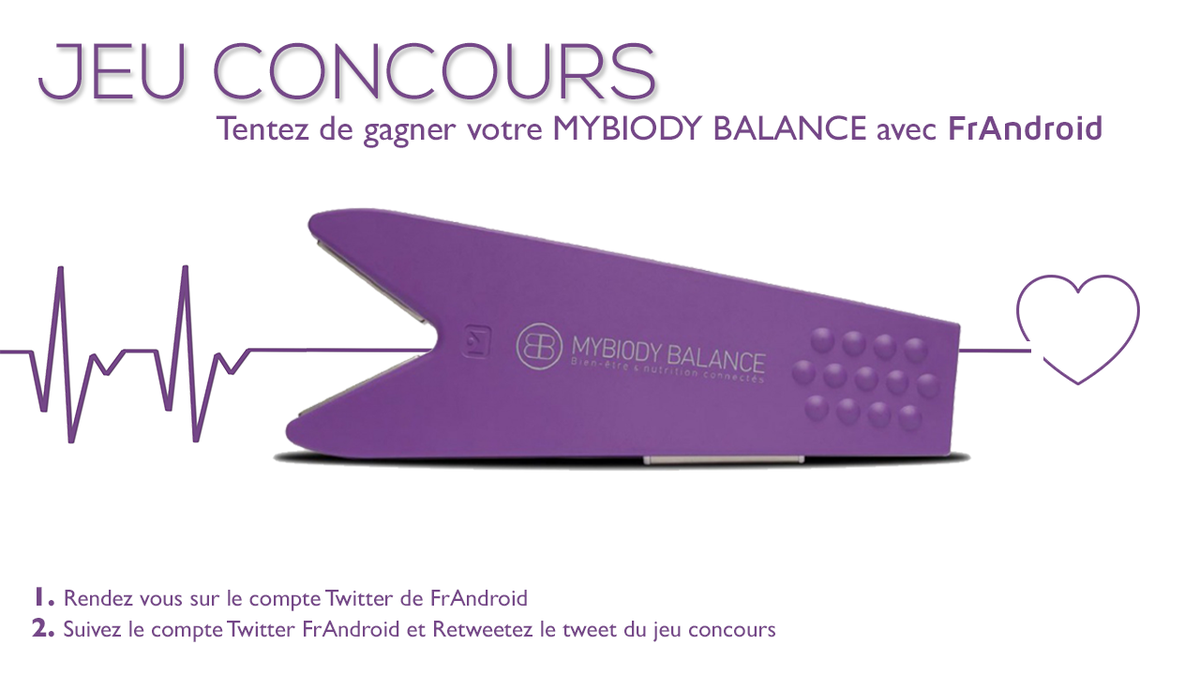 Frandroid's tweet photo. Nous vous faisons gagner avec @MyBiodyBalance votre appareil de checkup connecté, les infos ci-dessous ! #JeuConcours http://t.co/gJ455w4acb