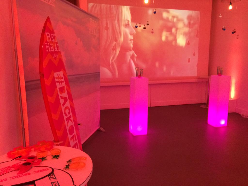 esteticauk's tweet photo. #backoffbeach @TIGIcreatives @lindasevans Bed Head Back Off Beach launch http://t.co/QXePn0g9gF