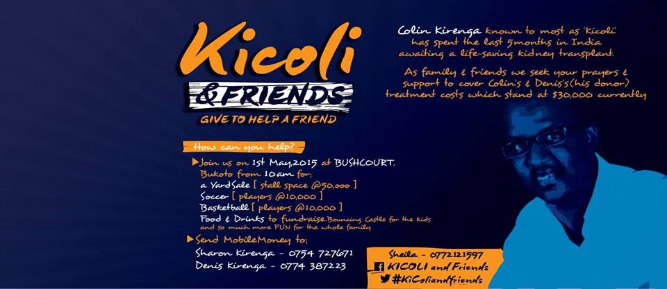 najjits's tweet photo. Reserve 1st May 2015 #PublicHoliday, #BushCourt at 10am.Your presence is Life saving!
#Kicoliandfriends @Shamanzi http://t.co/s4tO6rCHhr