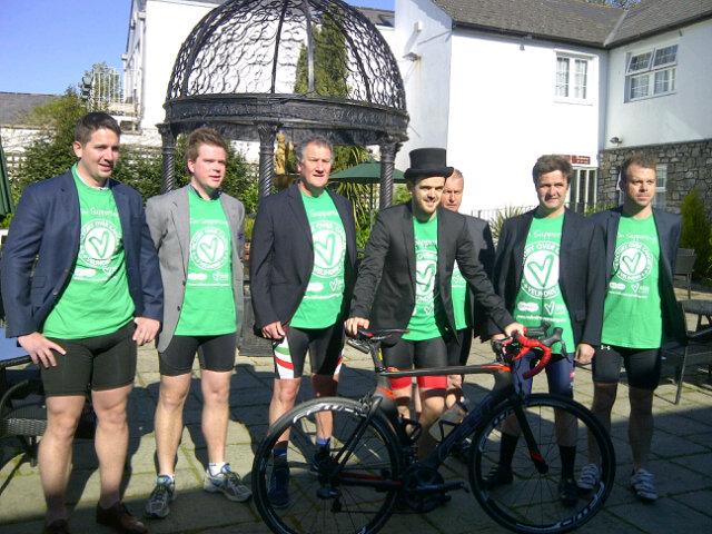 @188uke @bear_hotel getting ready for ride to his wedding 193 miles away raising funds for <a href="/Velindre/">Velindre Cancer Centre Fundraising</a>