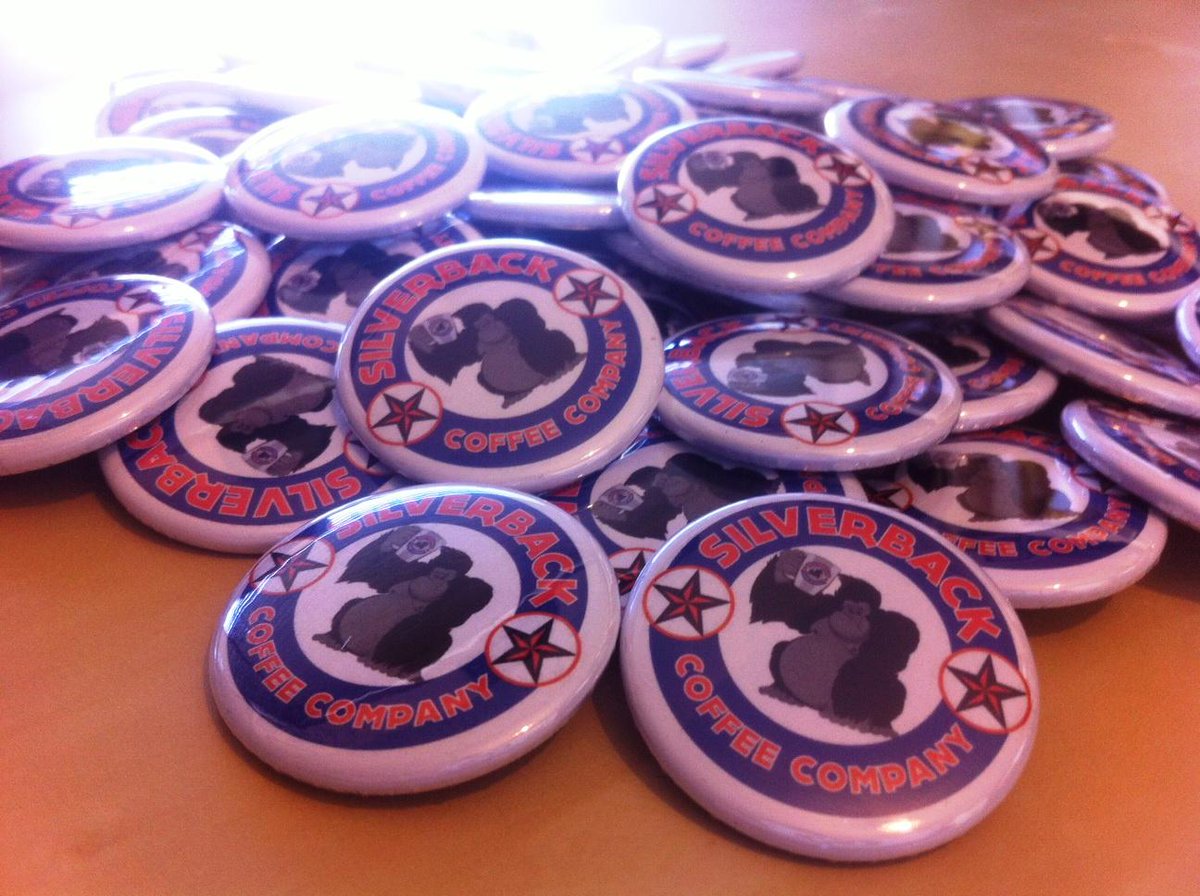 SilverbackCo's tweet image. Thanks to the guys at @AwesomeMerch for a job well done #coffee #badges #promomyshop #branding #marketing #logo #cool