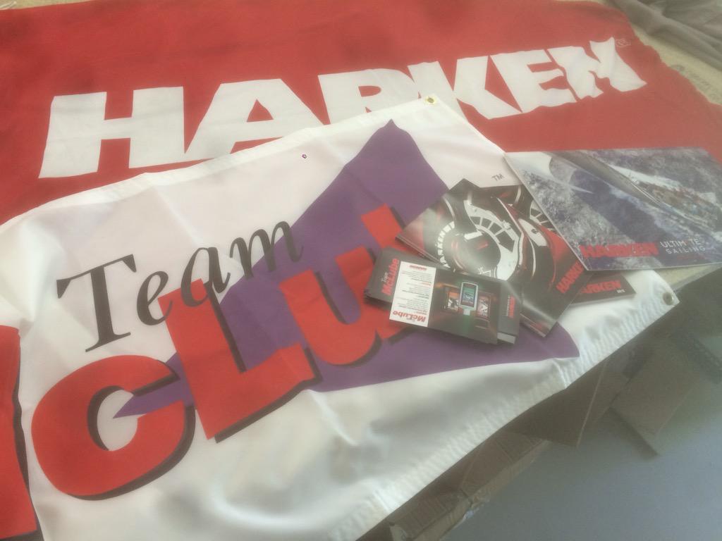 ImpactMarine's tweet photo. Thanks @HarkenUK for the goodie bag, helping the loft have a bit of colour! #impactmarine #imsails #wehaveitcovered http://t.co/13jcip3ARK