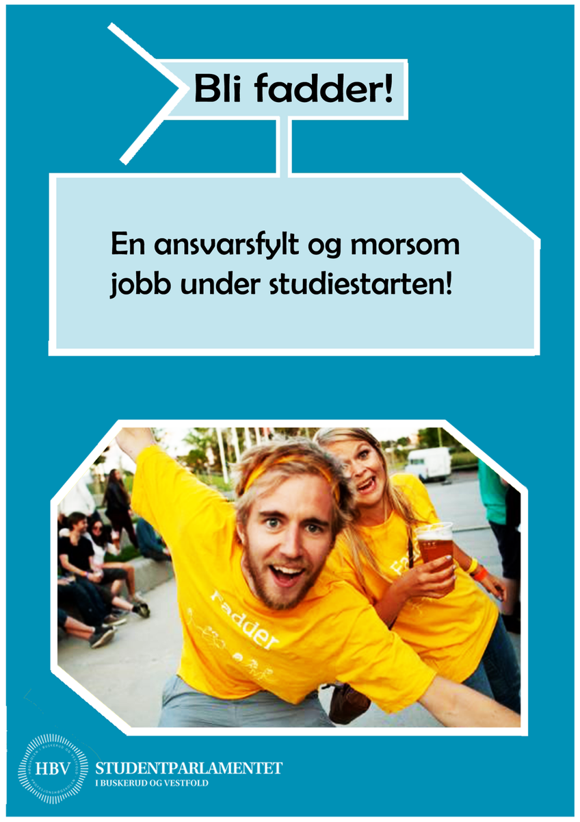 StudentparlSBV's tweet photo. Campus Vestfold rekrutterer nå faddere! Vil du være med?
Send navn, fakultet og tlf til parlament.velferd@hbv.no! http://t.co/YjwvykVHmF